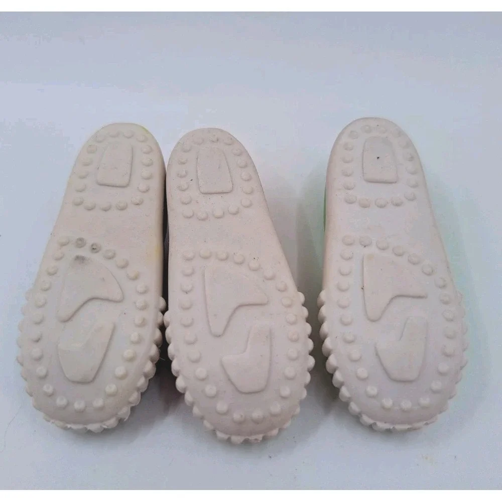 Vintage Lot of 3 Pencil Eraser Sneakers Blue Pink Green Retro 90's